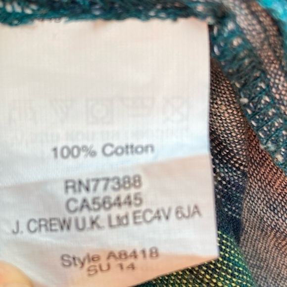 Women's Madewell Multicolor Button-Up Shirt M Pockets Cotton Open Light Vibrant - Picture 6 of 13